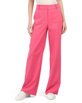 Tailored Trousers With Patch Pockets For Women