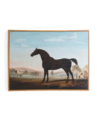 24X18 Tuscan Horse Framed Wall Art