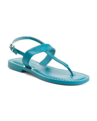 Cherry Leather Thong Sandals For Women