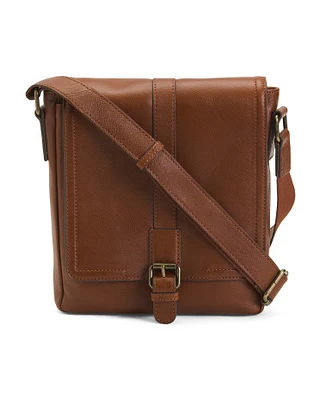 Unisex Leather Messenger Bag