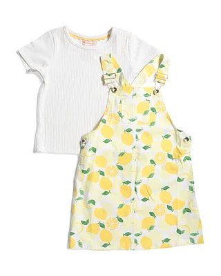Toddler Girls Lemon Printed Dress Set