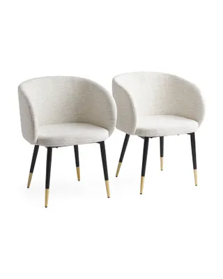 2Pk Textured Dining Chair Set