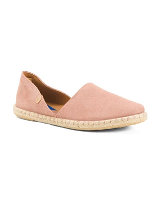 Suede Espadrille Flats For Women