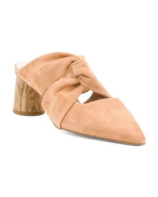 Suede Sunset Knotted Heels For Women