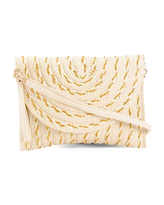 Woven Crossbody With Detachable Strap For Women