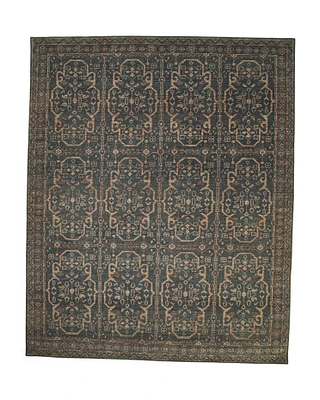 8X10 Hand Knotted Wool Blend Rug