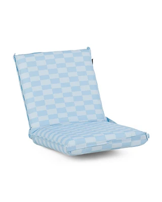Outdoor Checkered Folding Beach Chair
