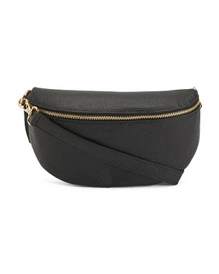 Leather Belt Bag With Detachable Strap