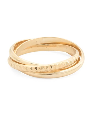 14Kt Gold Rolling Ring