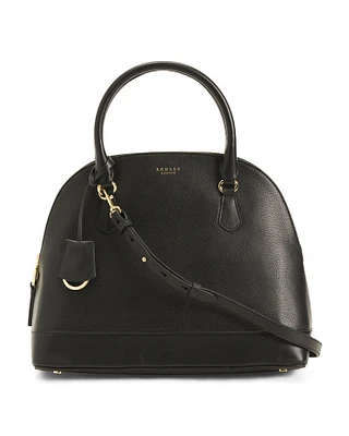 Leather Anchor Mews Dome Satchel