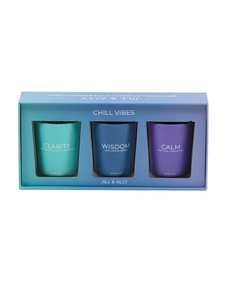 Set Of 3 2.5Oz Chill Vibes Votive Candles