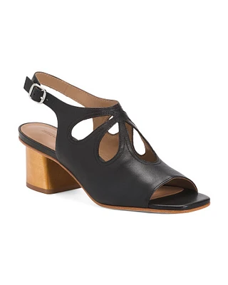 Leather Lainey Heeled Sandals For Women