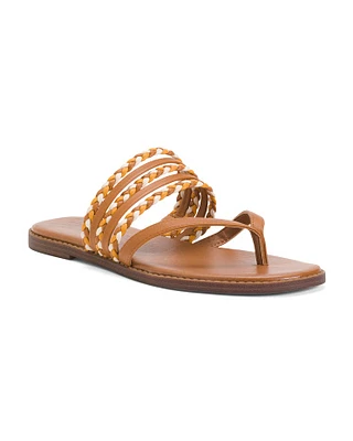 Cary Braided Casual Thong Sandals For Women
