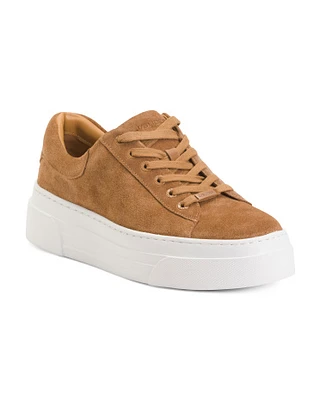 Suede Amanda Lace Up Sneakers For Women