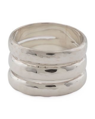Made In Bali Sterling Silver Triple Band Ring