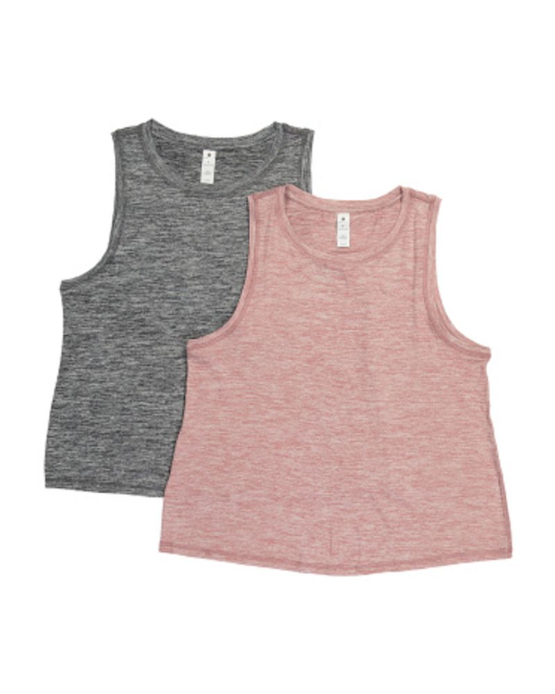  2pk Relaxed Fit Muscle Tank Tops | Brazos Mall