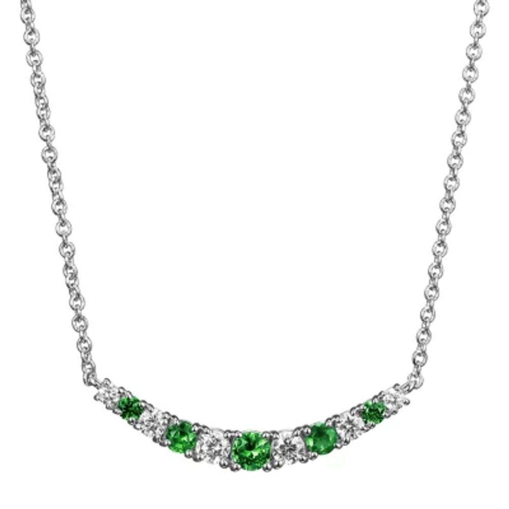 emerald necklace jcpenney