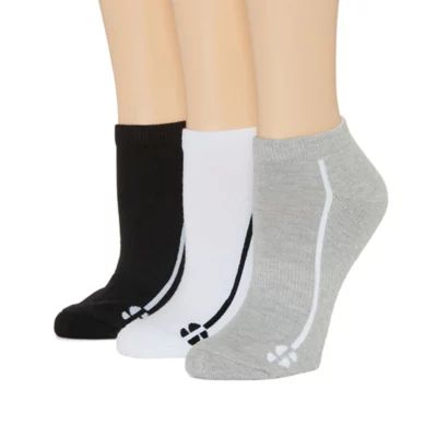 Sports Illustrated 3 Pair No Show Socks Womens