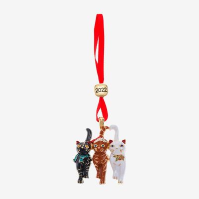 Monet Jewelry Cats Christmas Ornament