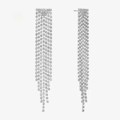 Monet Jewelry Silver Tone Chandelier Drop Earrings