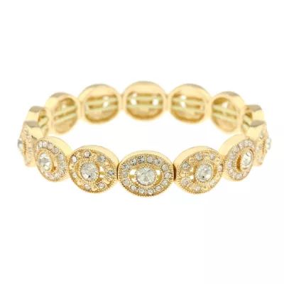Monet Jewelry Womens White Stretch Bracelet