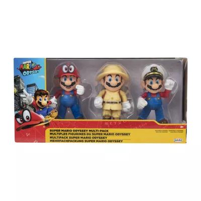 Nintendo Mario 4inch Odyssey 3pk Figures