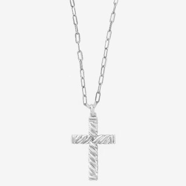 sideways cross necklace jcpenney