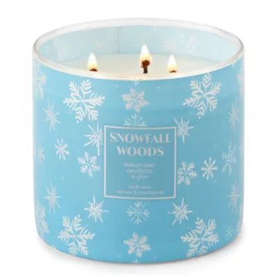Distant Lands 14 Oz. 3 Wick Snowfall Woods Jar Candle