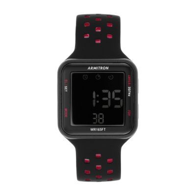 Armitron Pro Sport Mens Digital Black Strap Watch 40/8417brd