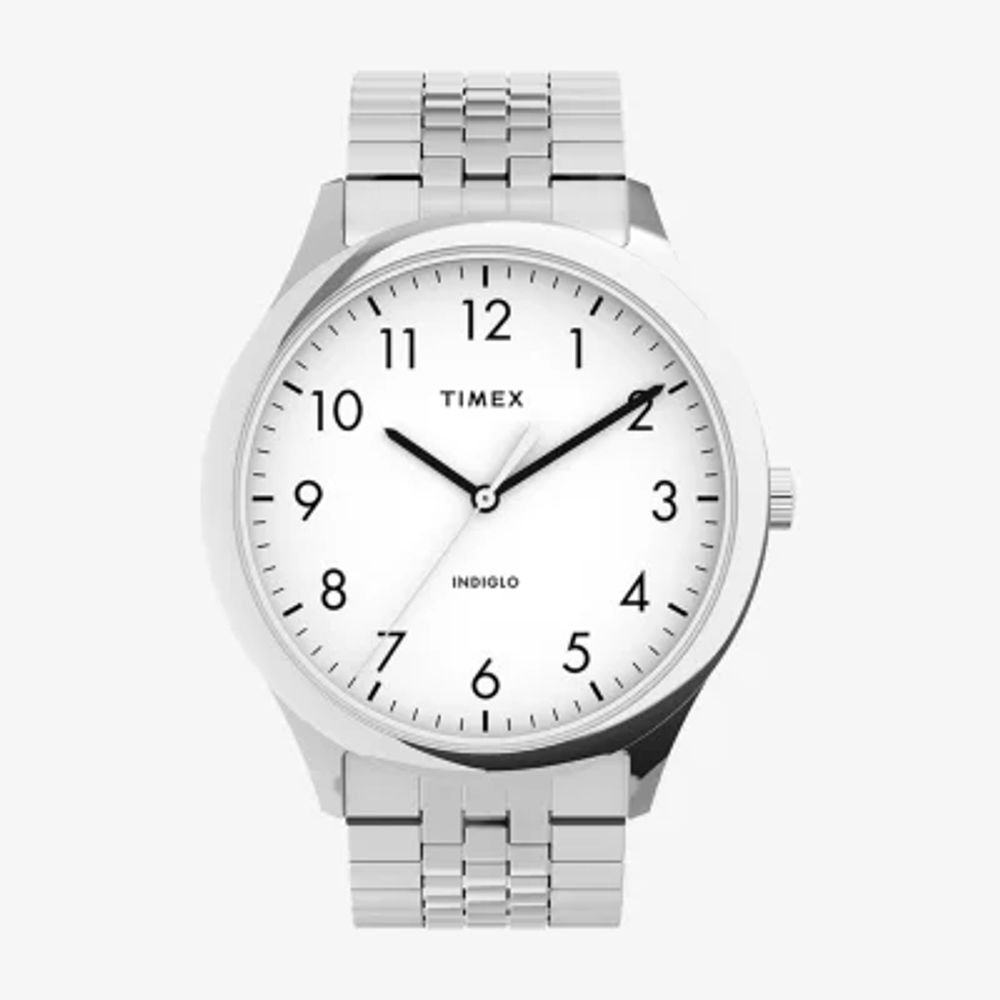 Timex Mens Silver Tone Stainless Steel Expansion Watch Tw2u39900jt |  Hawthorn Mall