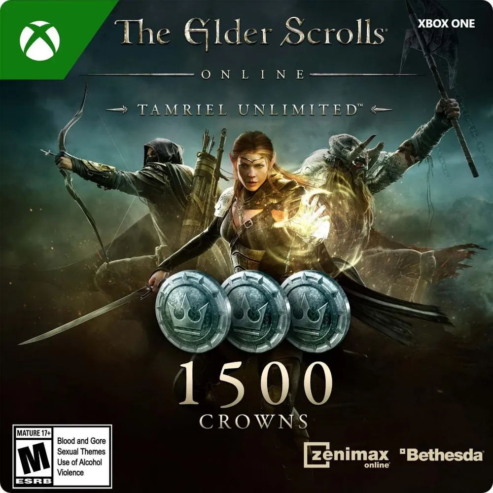 Bethesda Softworks The Elder Scrolls Online Tamriel Unlimited 1,500 Crowns  | Foxvalley Mall