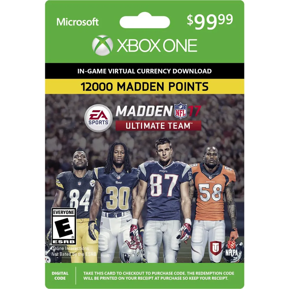 Electronic Arts Madden NFL 17 Ultimate Team 12,000 Madden Points