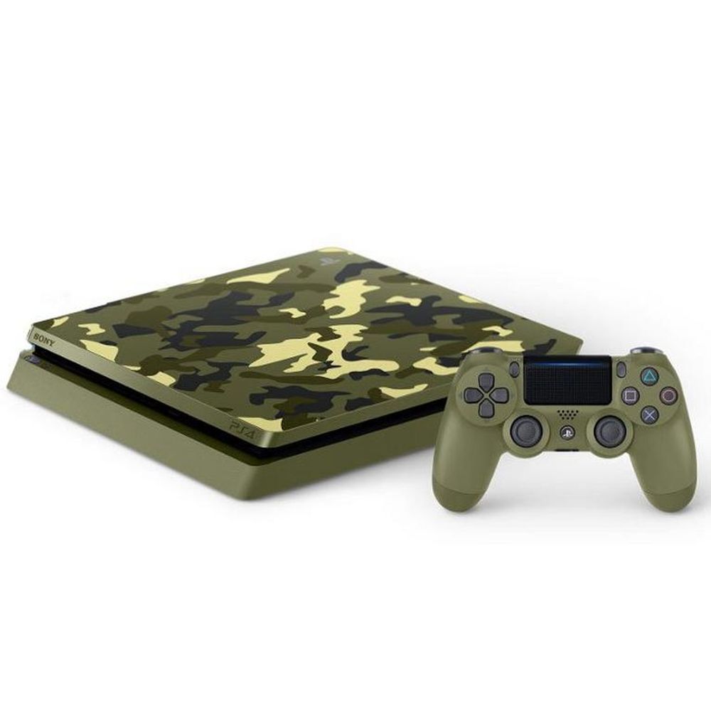 eksistens Jolly Skulptur Sony PlayStation 4 Slim 1TB Console Green Camouflage | Foxvalley Mall