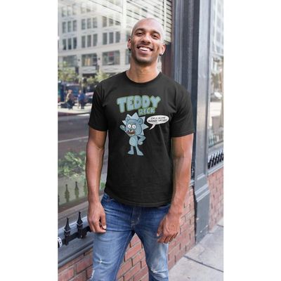 Rick and Morty Teddy Rick T-Shirt, Size: Small, Ripple Junction (GameStop)