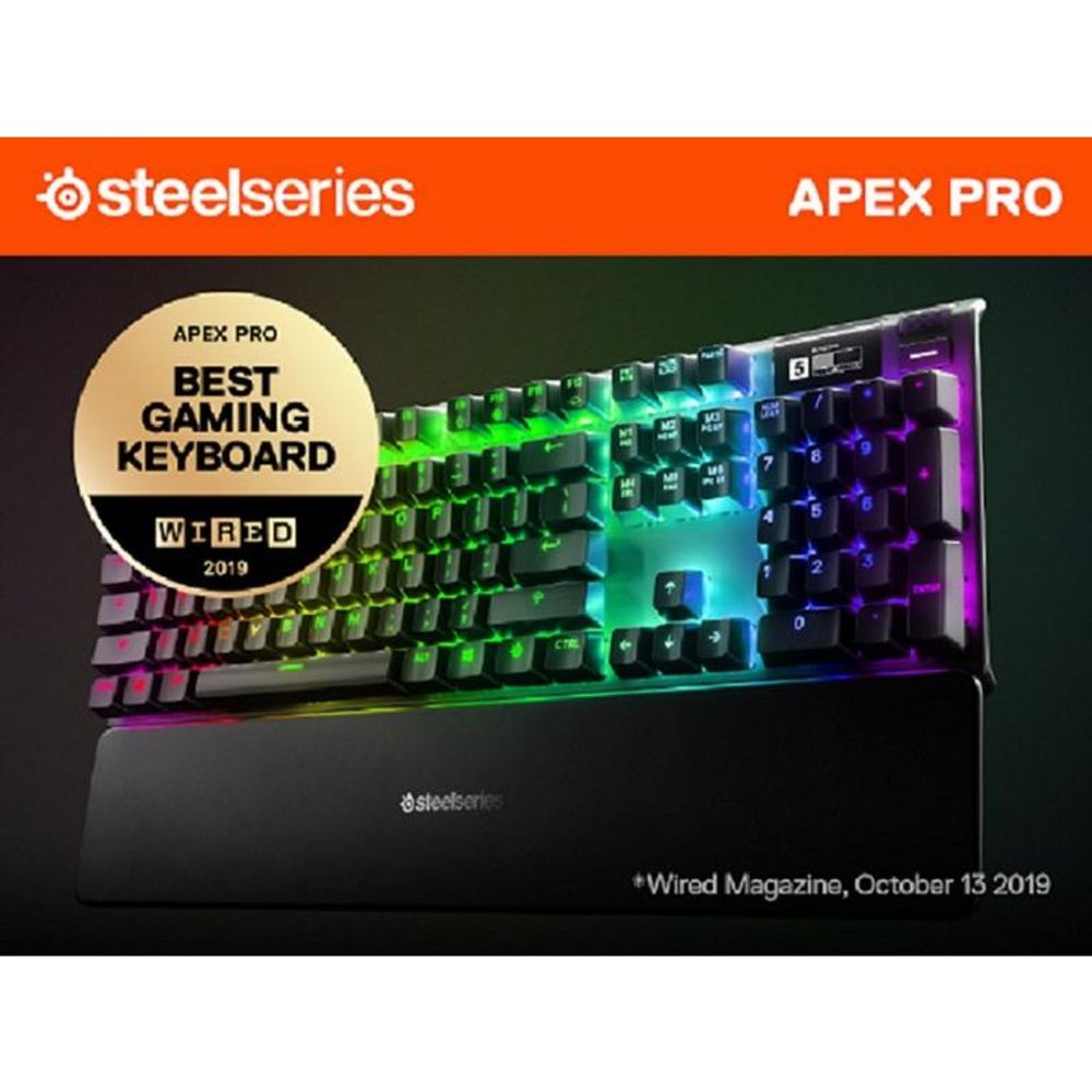 Steelseries Apex Pro Adjustable Switches Wired Mechanical Gaming Keyboard Steelseries Gamestop Mainplace Mall