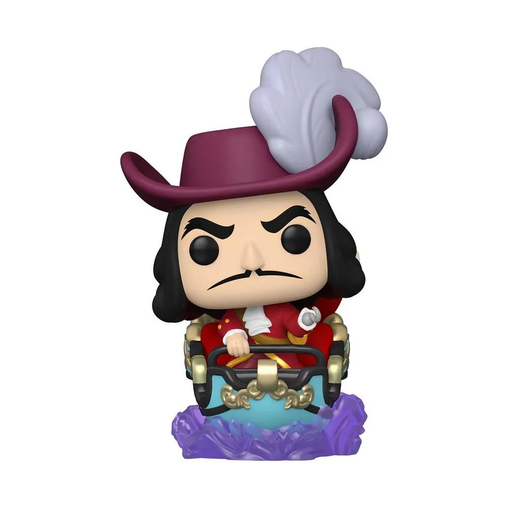 Funko POP Rides: Walt Disney World 50th Anniversary Captain Hook at The Peter  Pan's Flight Attraction