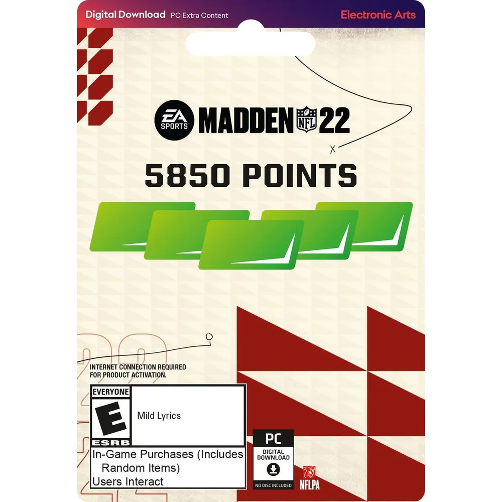 Electronic Arts Madden NFL 22 MUT 5850 Points - PC