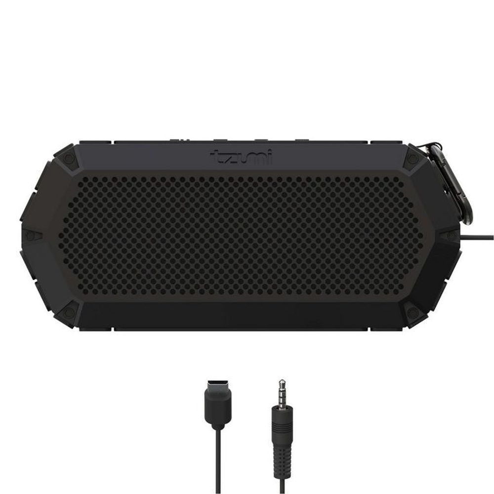 tzumi aquaboost boom waterproof bluetooth speaker