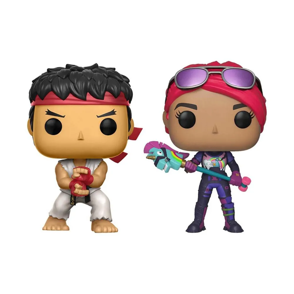 Funko POP Games: Street Fighter and Fortnite Ryu and Brite Bomber 2-Pack Figures | MainPlace Mall