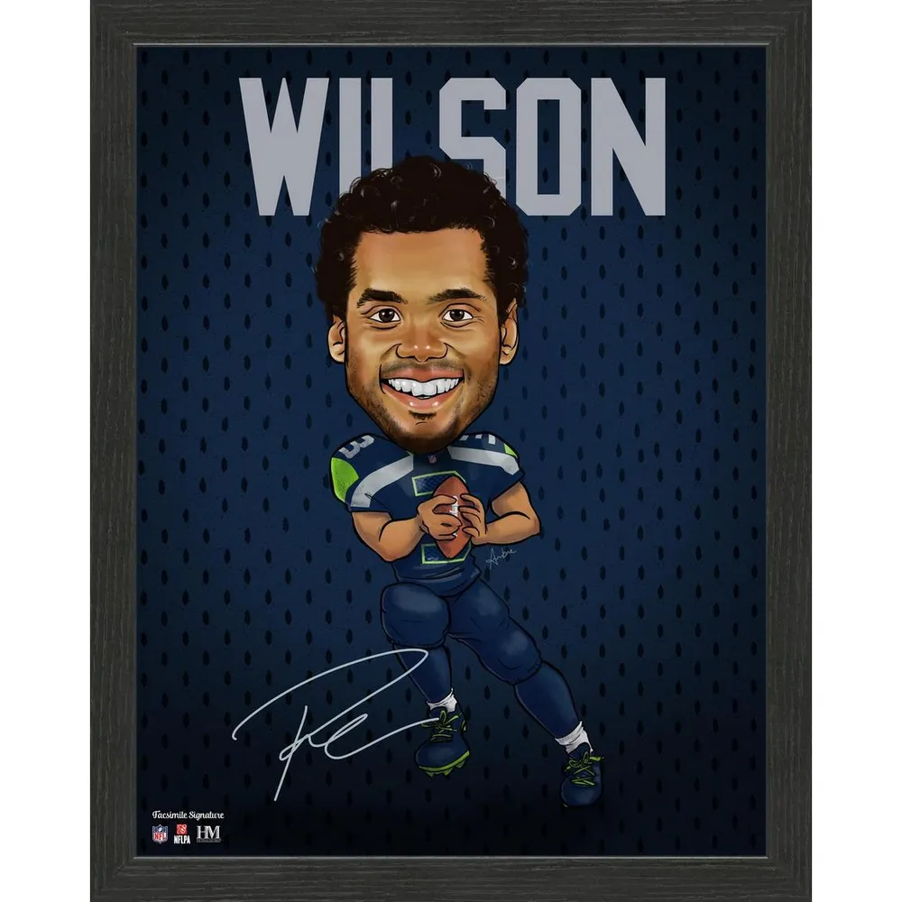 Highland Mint Russell Wilson Impact Jersey Frame