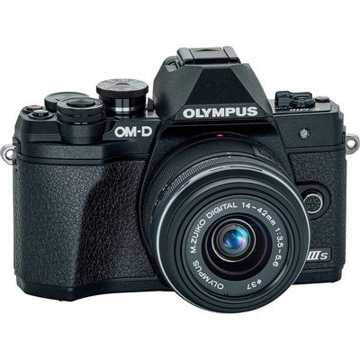 Olympus OM-D E-M10 Mark III Mirrorless Digital Camera with 14-42mm II R Lens, Black (GameStop)