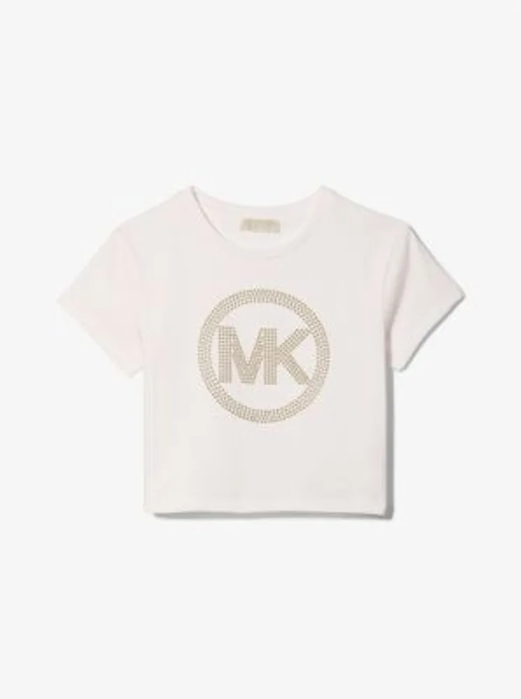 Studded Logo Cotton T-Shirt