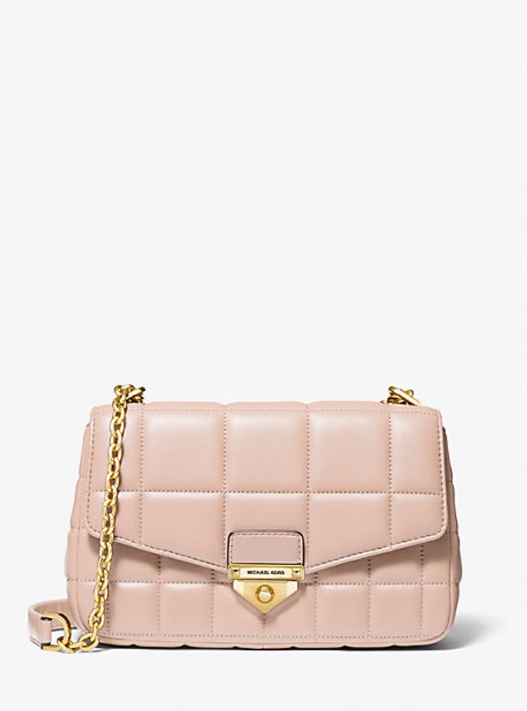 Grand sac à épaule SoHo en cuir matelass