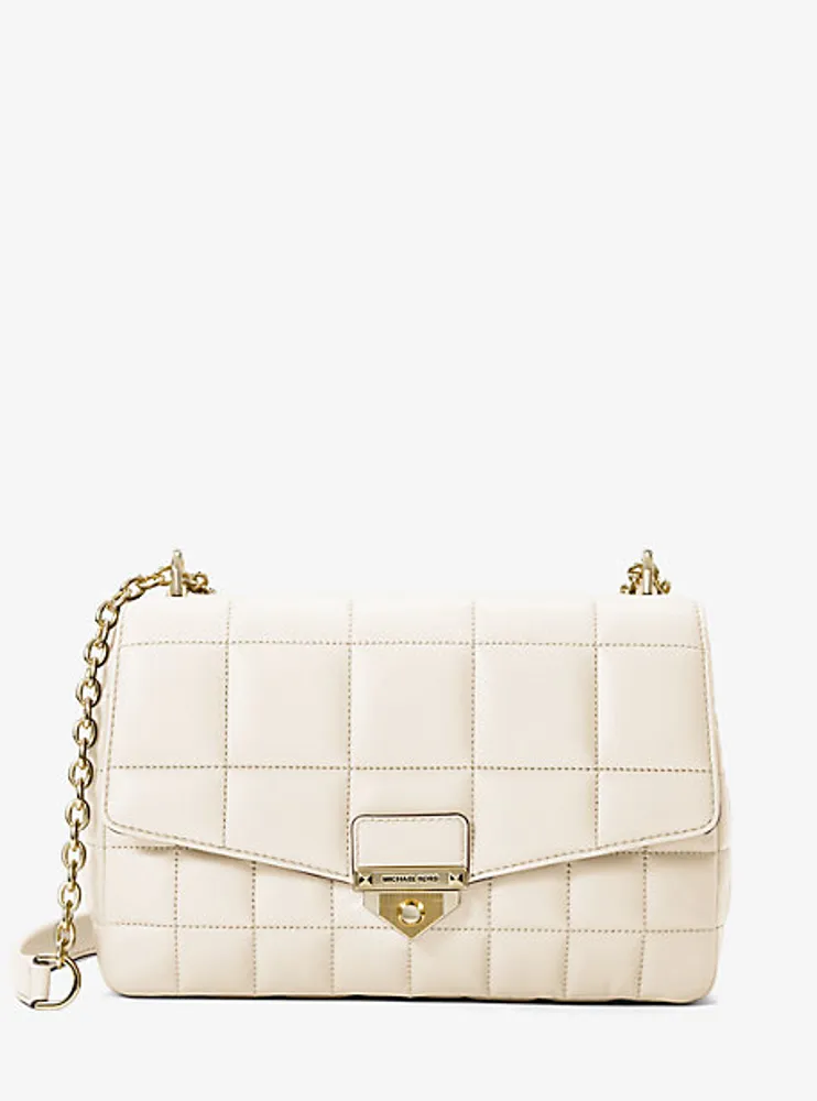 Très grand sac à épaule SoHo en cuir matelassé