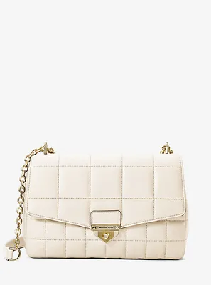 Très grand sac à épaule SoHo en cuir matelassé