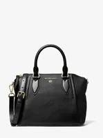Sienna Medium Pebbled Leather Satchel