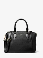 Sienna Medium Pebbled Leather Satchel