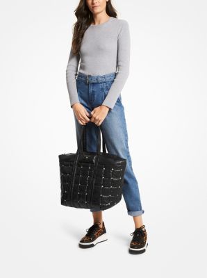 Michael Kors Stirling Extra-Large Studded Quilted Recycled Polyester Tote  Bag | Metropolis at Metrotown