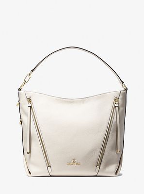 Michael Kors Brooklyn Large Pebbled Leather Shoulder Bag | Metropolis at  Metrotown