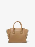 Avril Small Leather Top-Zip Satchel